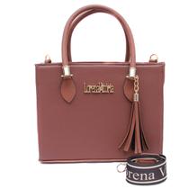 BOLSA FEMININA LORENA material sintético PREMIUM BOLSA COM ALÇA DE MAO E TRANSVERSAL