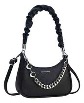 Bolsa Feminina Lua Baguete Franzida Sofisticada Glamour 2025