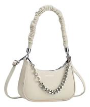 Bolsa Feminina Lua Baguete Franzida Sofisticada Glamour 2025 Bolsa Feminina Lua Baguete Franzida Sofisticada Glamour 2025
