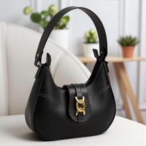 Bolsa Feminina Lua Baguete Média De Ombro Estilosa Casual