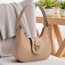 Bolsa Feminina Lua Baguete Média De Ombro Estilosa Casual