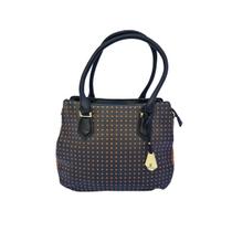 Bolsa feminina mão transversal pontilhada