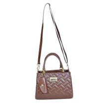 Bolsa Feminina Marrom Castelo Grande Moda Importada de Luxo