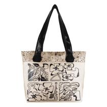 Bolsa Feminina Marrom Estampa Alto Relevo Magicc B-237 Bolsa Feminina Marrom Estampa Alto Relevo Magicc B-237