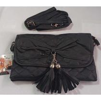 Bolsa Feminina Matelassada com Detalhe em Laço.