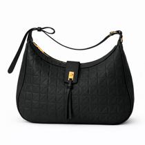 Bolsa Feminina Matelassê Elegante Estruturada com Detalhe DouradoBolsa Feminina Matelassê com Alça A