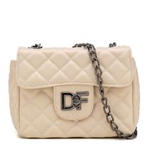 Bolsa Feminina Matelassê Fecho Giratório Alça de Corrente