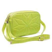 Bolsa Feminina Matelasse Transversal Tiracolo Verde Lima