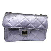 Bolsa feminina media alca de corrente 85 prata 2128 pr