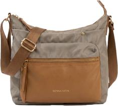 Bolsa Feminina Média Casual Impermeável Ombro e Transversal Nylon e Couro Pu Bolsa Feminina Média Casual Impermeável Ombro e Transversal Nylon e Couro Pu