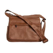 Bolsa Feminina Média com Bolso Antifurto Alça de Ombro e Transversal Divisórias Casual Dia a Dia Prática