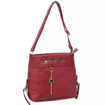 Bolsa Feminina Média de Ombro Transversal Estilosa Tiracolo Resistente