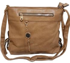 Bolsa Feminina Media De Ombro Transversal Luxo com divisória