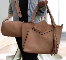 Bolsa feminina média marrom