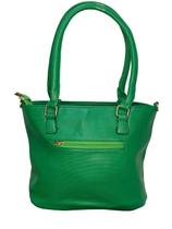 Bolsa Feminina Média Moderna Material Sintético Verde