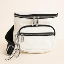 Bolsa Feminina Média Pochete com Divisórias material sintético Moderna Estilosa Casual