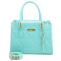 Bolsa Feminina Média Shopbag Bordada Dubai Lançamento COR:VERDE