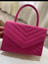 Bolsa feminina média transversal Lorena alça removível material sintético