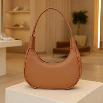 Bolsa Feminina Meia Lua Baguete De Ombro Tendencia Moderna Festa Elegante Varias Cores