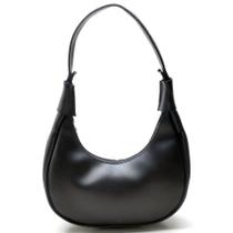 Bolsa Feminina Meia Lua Branca Pequena skybag Estilosa Cor:Preto
