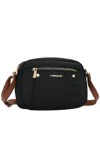 Bolsa Feminina Microfibra Transversal Chenson 3184585 Preta