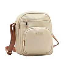 Bolsa Feminina Microfibra Transversal Chenson 84588 Bege Bolsa Feminina Microfibra Transversal Chenson 84588 Bege