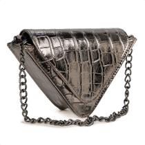 Bolsa Feminina Mini Bag Transversal Pequena Metalizado Lançamento