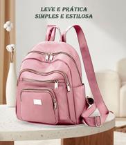 Bolsa Feminina Mochila Prática Trabalho Dia a Dia Leve Espaçosa Multineos