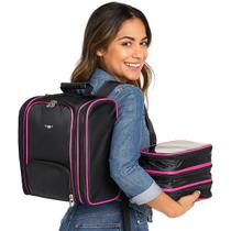 Bolsa Feminina Mochila Termica Grande Porta Maquiagem Manicure Esmaltes Maquiadores Profissionais Bolsa Feminina Mochila Termica Grande Porta Maquiagem Manicure Esmaltes Maquiadores Profissionais