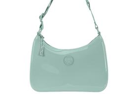 Bolsa Feminina Moleca Borracha Plastico Transversal