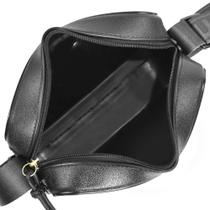 Bolsa Feminina Moleca Elegante Moderna Cor Preto e Cinza