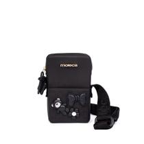 Bolsa Feminina Moleca Shoulder Bag PVC Aplicações Preto Bolsa Feminina Moleca Shoulder Bag PVC Aplicações Preto
