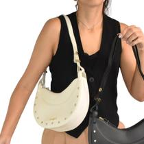 Bolsa Feminina Moleca Transversal Curvada Branco 50054231