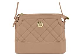 Bolsa Feminina Moleca Transversal Matelassê Com Detalhe Metalizado E Design Elegante Nude Bolsa Feminina Moleca Transversal Matelassê Com Detalhe Metalizado E Design Elegante Nude