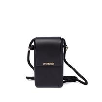 Bolsa Feminina Moleca Transversal Pequena com Cordão Preta Bolsa Feminina Moleca Transversal Pequena com Cordão Preta