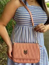 Bolsa feminina monica sanches 3696 canguru rose glan