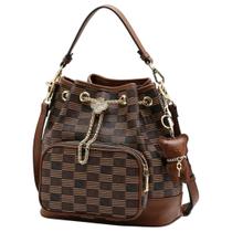 Bolsa Feminina Monograma Estilo Casual Chaveiro Urso Chenson
