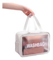 Bolsa Feminina Nécessaire Transparente Washibag Impermeável Alta Qualidade Premium Reforçada Resistente Envio Imediato