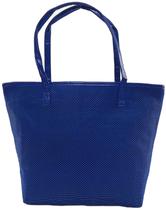 Bolsa Feminina Neon Azul Premium Luxo Alça Piscina Praia Viagem Resistente Linda