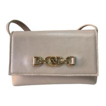 Bolsa Feminina Nude Tiracolo Couro Legítimo Alça Regulável