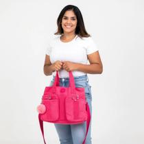 Bolsa Feminina Nylon Grande Alça Transversal Ajustável Moderna Espaçosa Pratica Confortavel Duravel