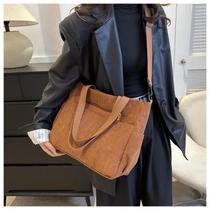 Bolsa Feminina Ombro Tiracolo Tecido Cotelê Casual Trabalho Passeio Bolsa Feminina Ombro Tiracolo Tecido Cotelê Casual Trabalho Passeio