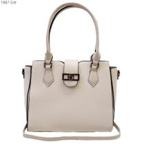 Bolsa Feminina Ombro Transversal Clássica Espaçosa com Bolsos e Divisões 1887