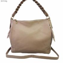 Bolsa Feminina Ombro / Transversal com Alça Trançada Divisões e Bolsos 3073