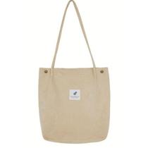 Bolsa Feminina Ombro Veludo Grande Espaçosa Viagem Mulher