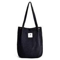 Bolsa Feminina Ombro Veludo Grande Espaçosa Viagem Mulher