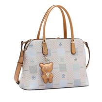 Bolsa Feminina Original Elemento Gráfico Mão Chenson 85096 Off White