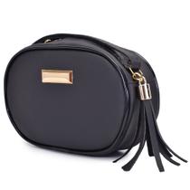 Bolsa Feminina Oval Pequena Transversal De Mão Tiracolo
