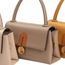 Bolsa Feminina Pequena Baguete Moderna Alça Mão Transversal