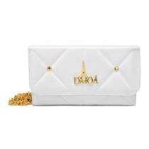 Bolsa Feminina Pequena Com Alça De Corrente Festa Balada Blogueira TikTok - Off White